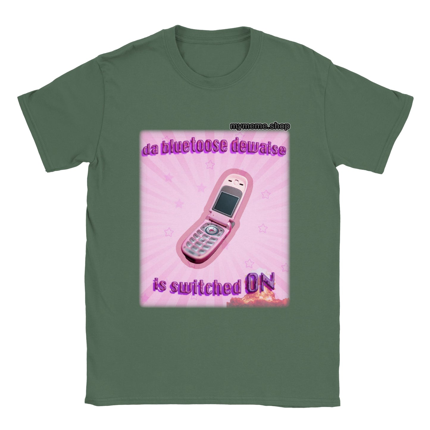 the bluetooth dewaise is switched on T-shirt