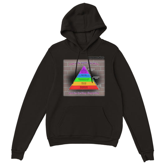 Men only want one thing "Pyramid of basic needs" and it's xxxxing disgusting Hoodie