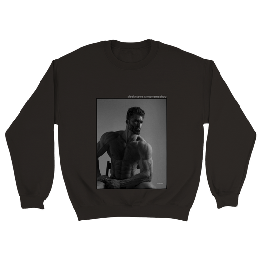 Sitting GIGACHAD Unisex Crewneck Sweatshirt