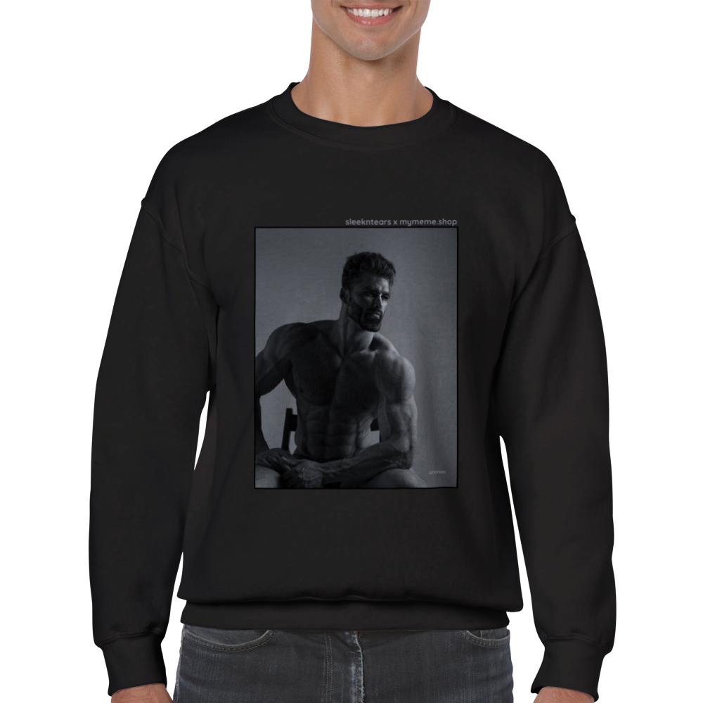 Sitting GIGACHAD Unisex Crewneck Sweatshirt