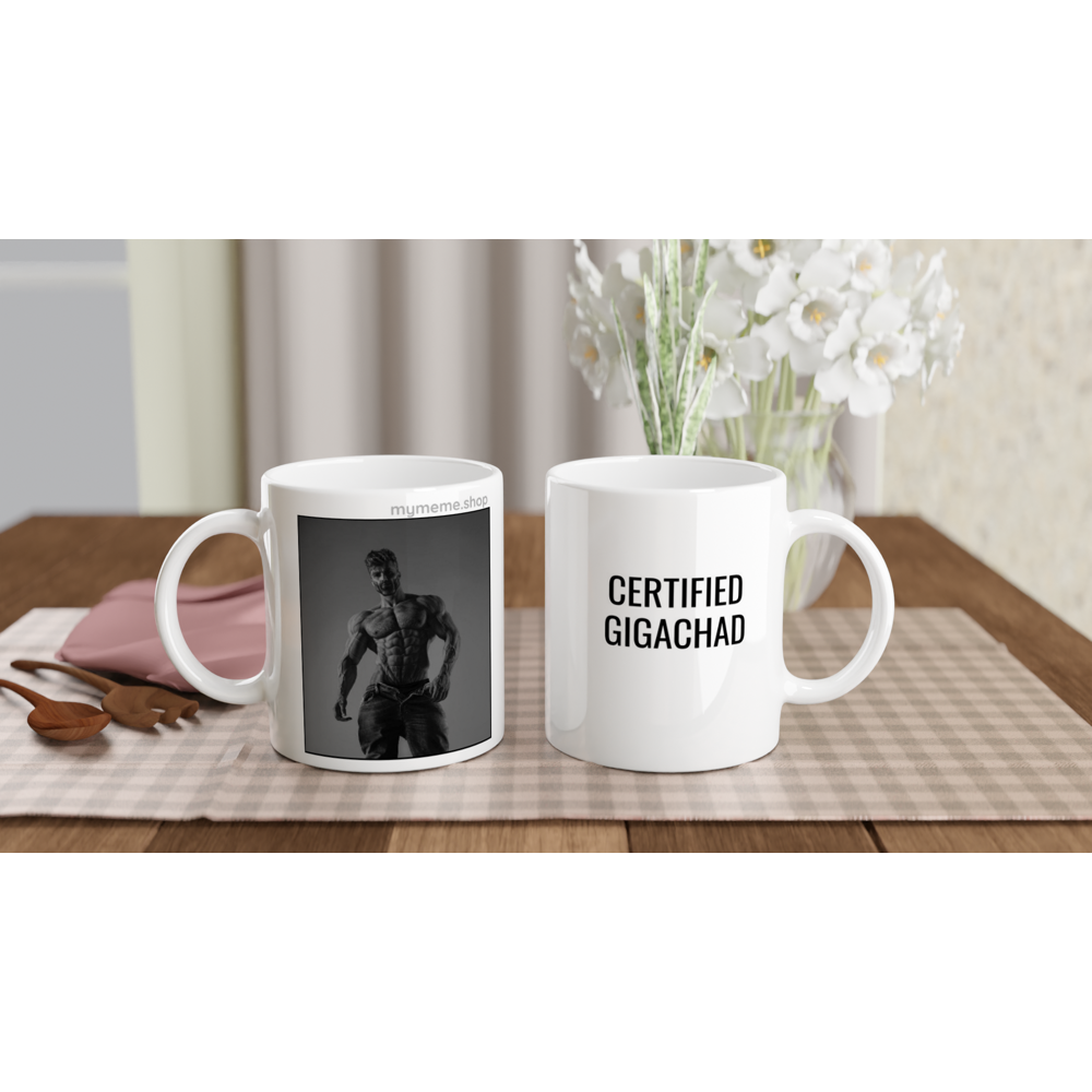 Standing GIGACHAD 11oz Ceramic Mug