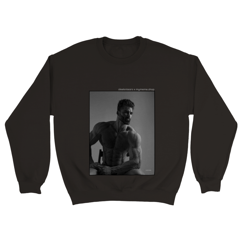 Sitting GIGACHAD Unisex Crewneck Sweatshirt