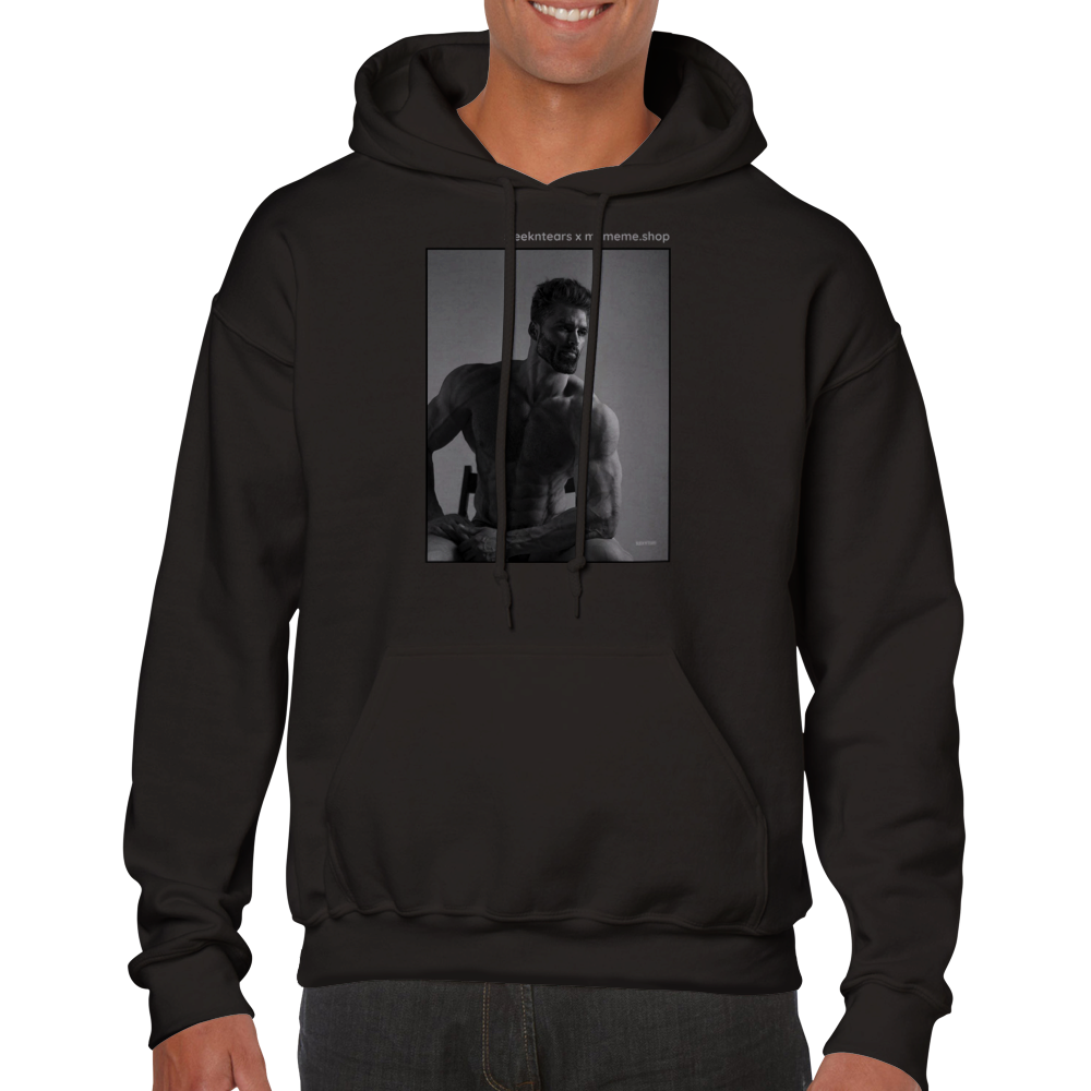 Sitting GIGACHAD Unisex Pullover Hoodie