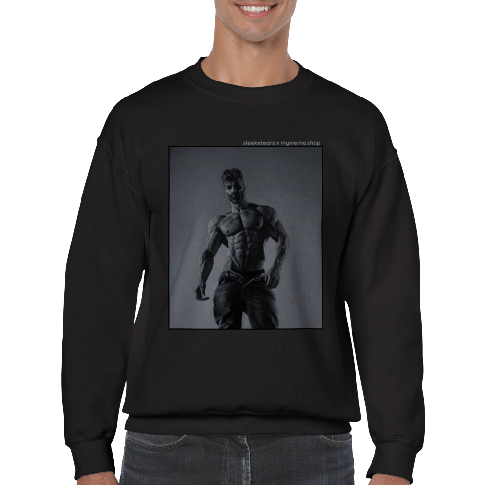 Standing GIGACHAD Unisex Crewneck Sweatshirt